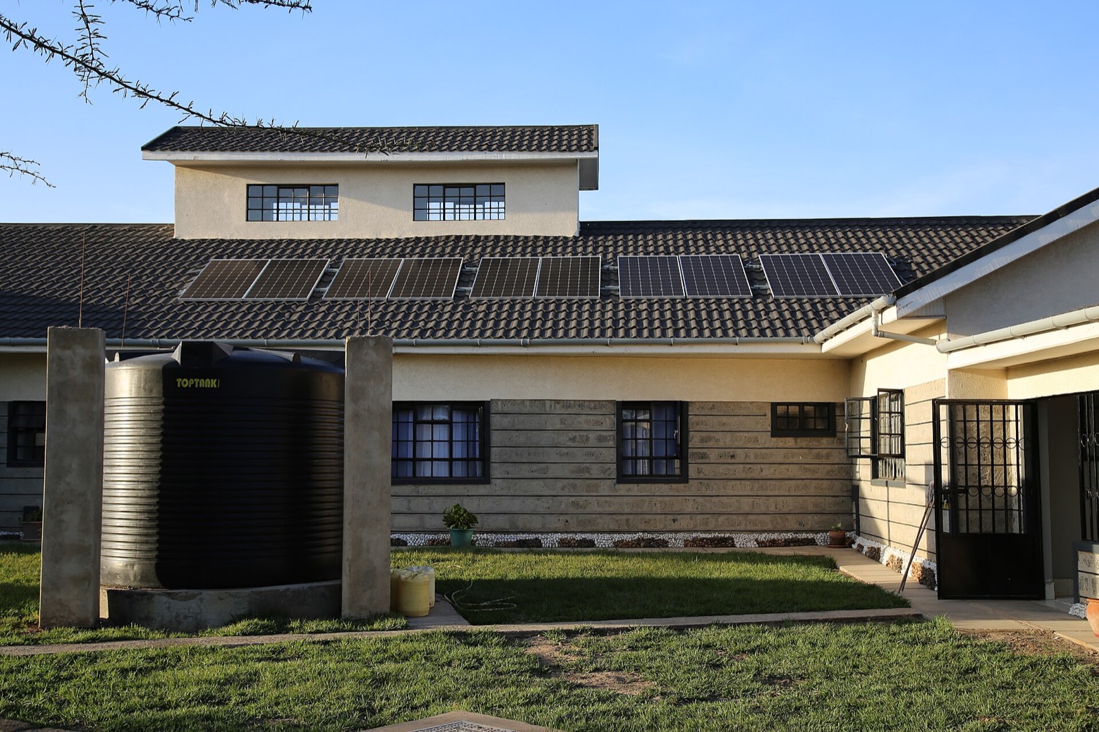 Rooftop solar installation in Kenya