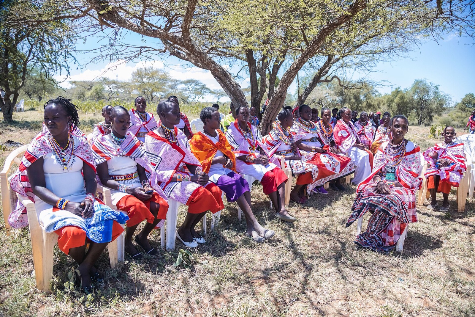 Maasai women in a community dialogue, Kajiado County